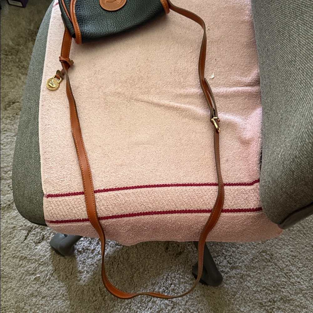 Dooney & Bourke Black and Brown Leather Crossbody Bag - Picture 6 of 6